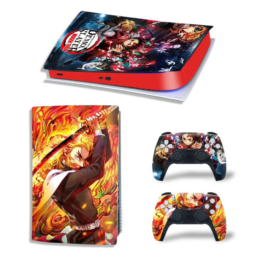 Demon Slayer Tanjiro Ps5 Digital Edition Skin Decal Cover Per Playstation 5 Console E 2 Controller Ps5 Skin Sticker Vinile