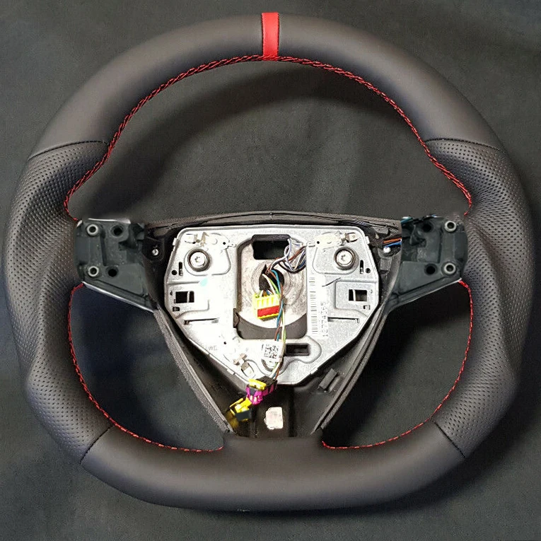 Volante Per Saab 9-3 9-5 Fondo Piatto In Pelle Aero Dal 2006 Anno