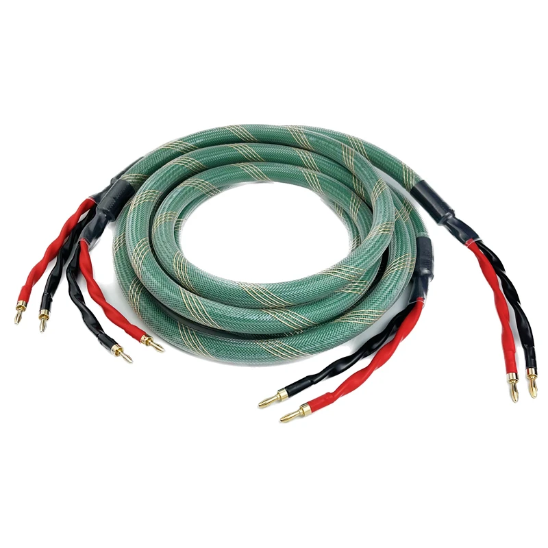 Cavo Per Altoparlanti Mcintosh 4N Linea Audio Hifi A Banana In Rame Placcato Argento A Forcella A Banana