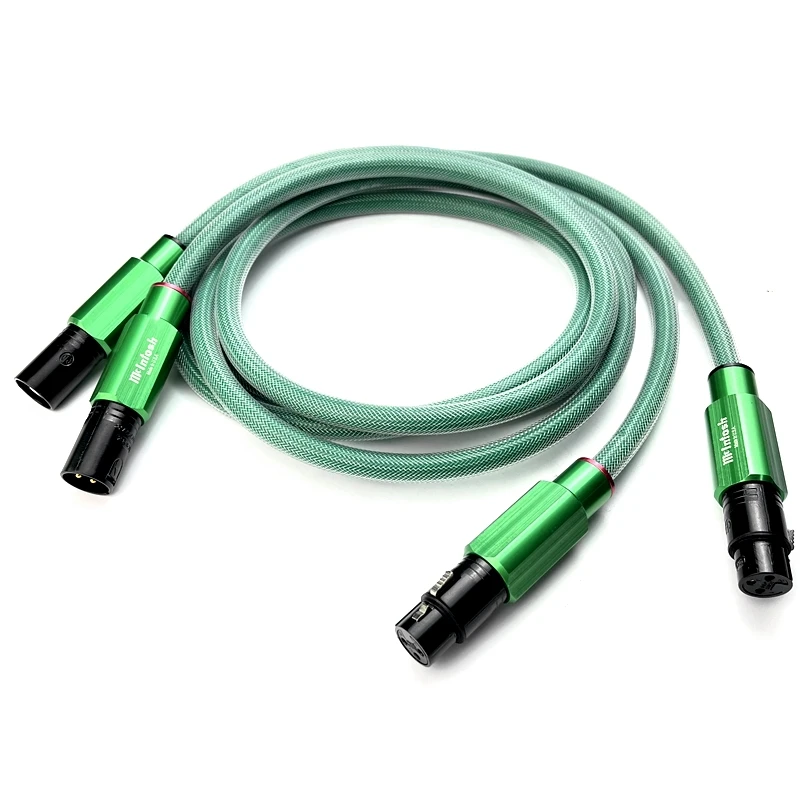 Coppia Hifi Audio Interconnect Line Mcintosh 4N Rame Maschio A Femmina Xlr Balanced Cable