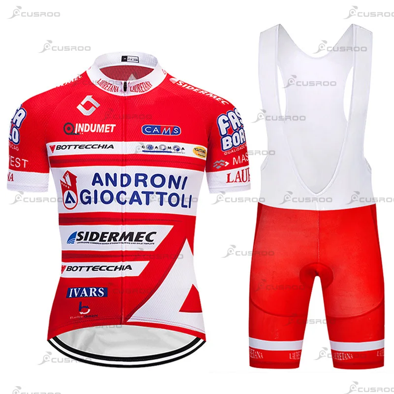 2023 Bike Team Androni Giocattoli Laser Cut Band Cycling Jersey Set Mens Summer Traspirante Mtb Ropa Ciclismo Bicicletta Maillot Gel