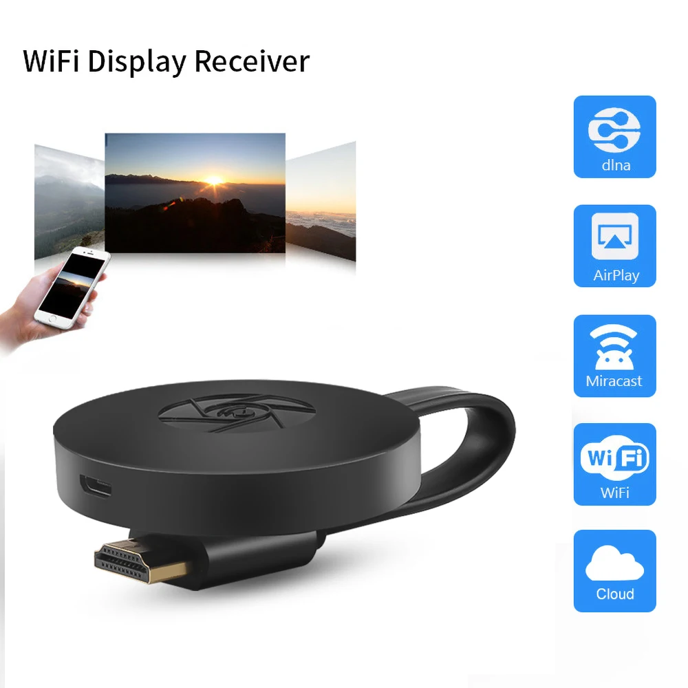 Smart View G2 1080P Tv Stick Wifi Display Ricevitore Schermo Mirroring Tv Dongle Supporto Miracast Hdtv Dongle Per Ios Android