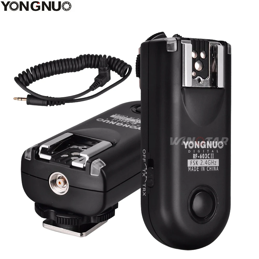 Yongnuo Rf-603 Ii C3 Radio Wireless Remote Flash Trigger Per Canon 50D 40D 7D/7D Mark Ii/6D/6D Mark Ii/5D Mark Iv / Iii /Ii 1Ds