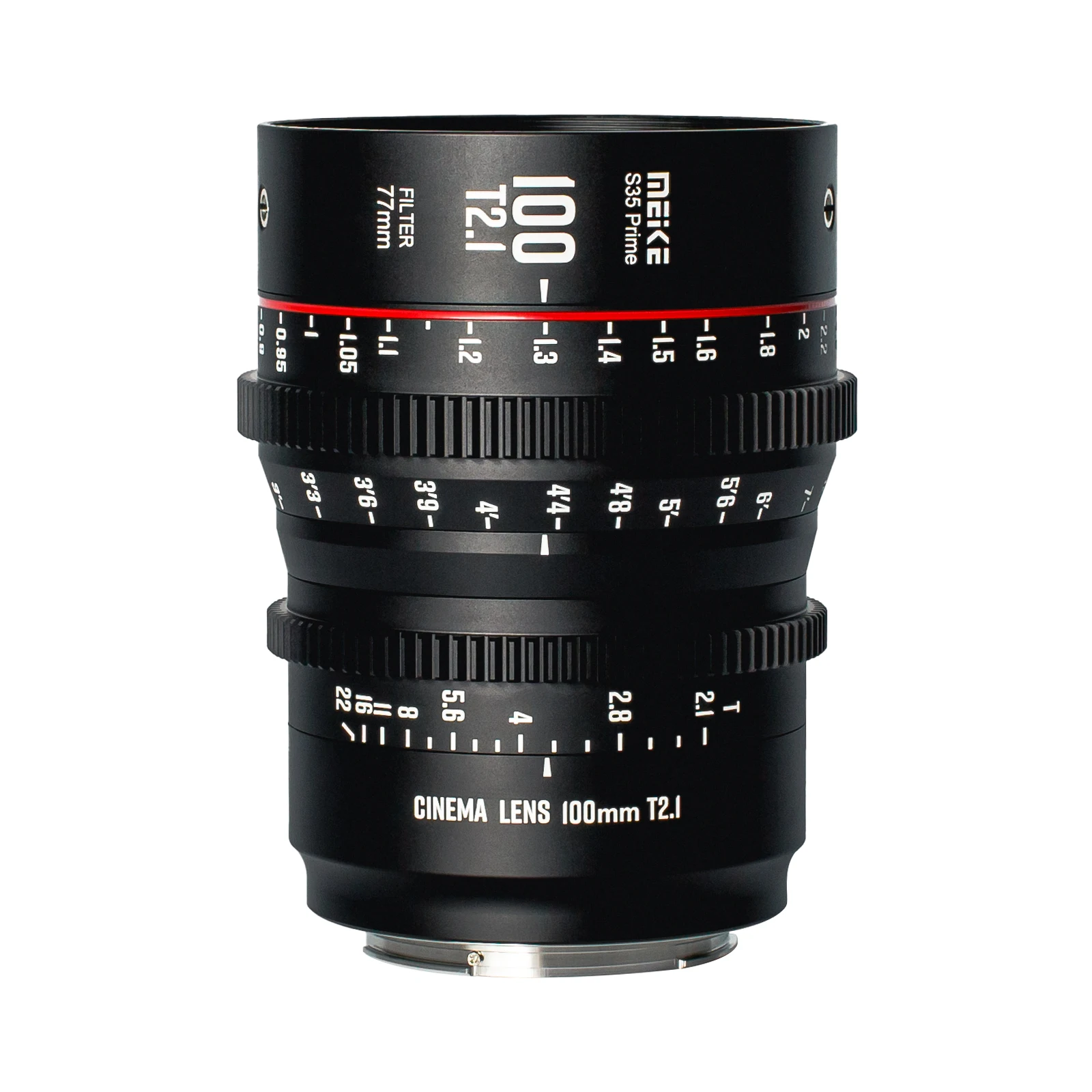 Meike Prime 100Mm T2.1 Cine Lens Per Super 35 Frame Cinema Camera System, Come Red Komodo, Bmpcc 6K, Bmpcc 6K Pro,Z Cam S6