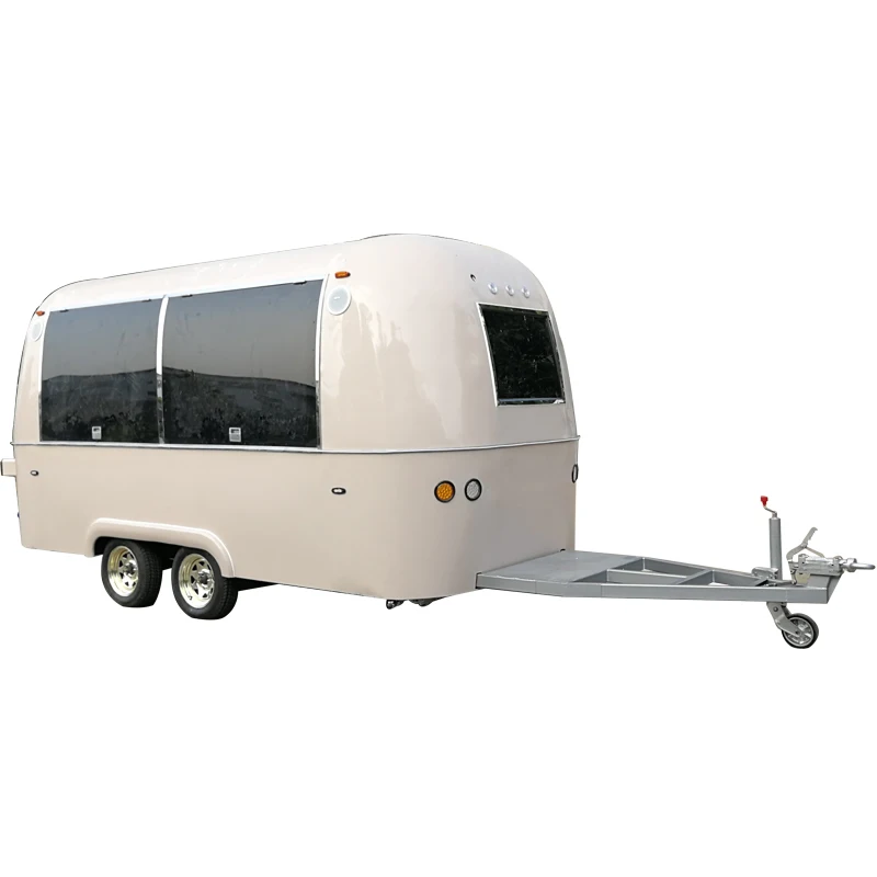 2023 Nuovo Arrivo Airstream Mobile Catering Van Camion Food Truck Dining Trailer Restaurant Cart Food Vending Trailer
