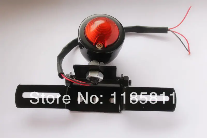 Free Shipping Black Brake Running / Tail Light Plate For Dual Sport Custom Quad Chopper Moto Honda Yamaha Suzuki Kawasaki