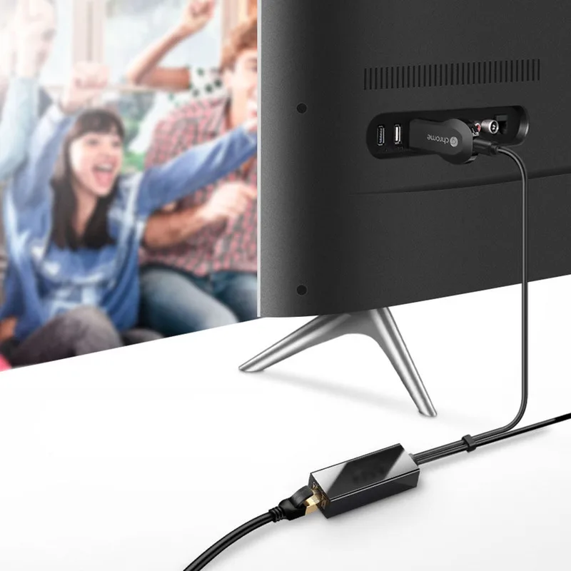 Fuoco Bastone Tv Hd 480 Mbps Micro Usb2.0 Per Rj45 Ethernet Adapter 10/100 Mbps Per New Fire Tv/Google Casa/Chromecast Ultra Audio