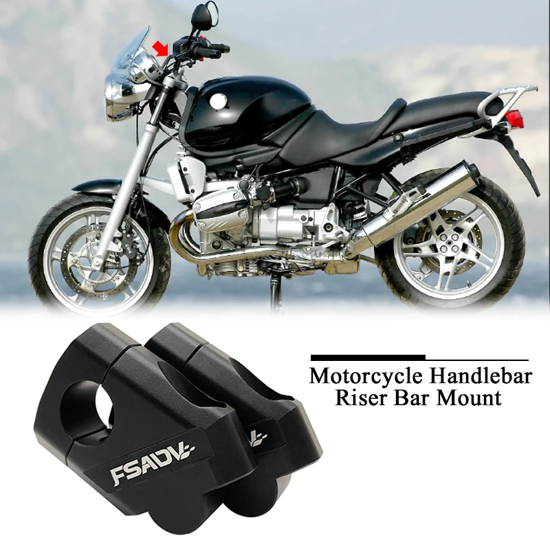 Per Bmw R850R F800St R 850R F800 St F 800St R850 R R 850 R F 800 St Manubrio Moto Riser Bar Mount Nero Argento
