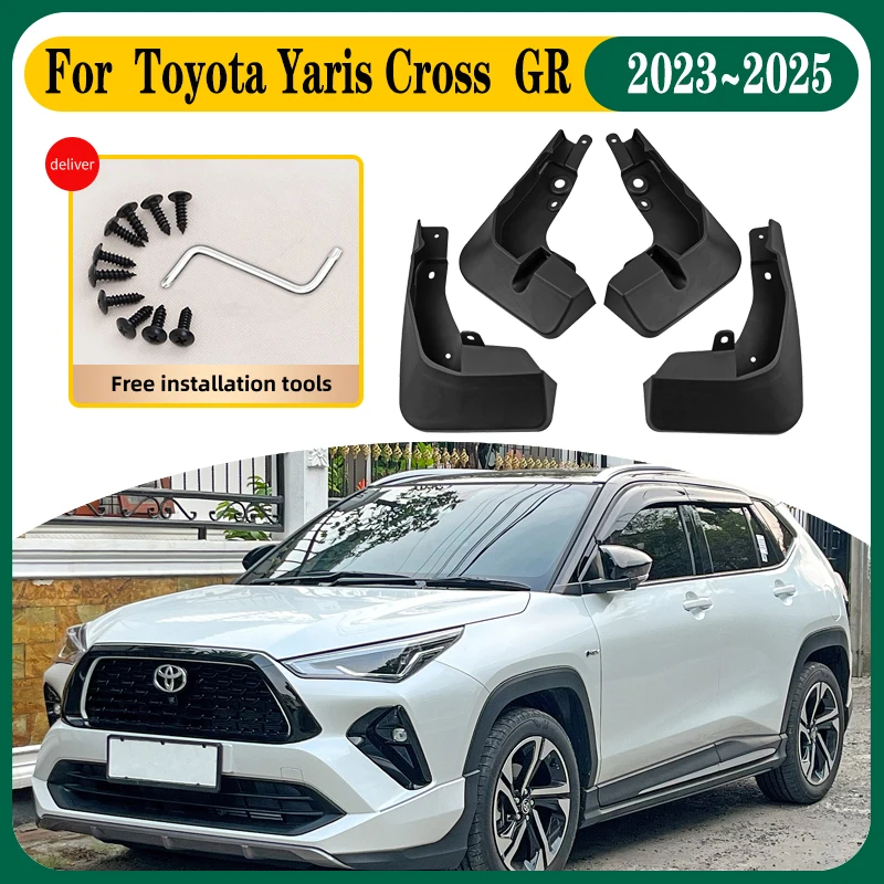 Paraspruzzi Auto Per Toyota Yaris Cross Gr 2023 2024 2025 Parafanghi Auto Antispruzzo Paraspruzzi Parafango Anteriore Posteriore Accessori Auto