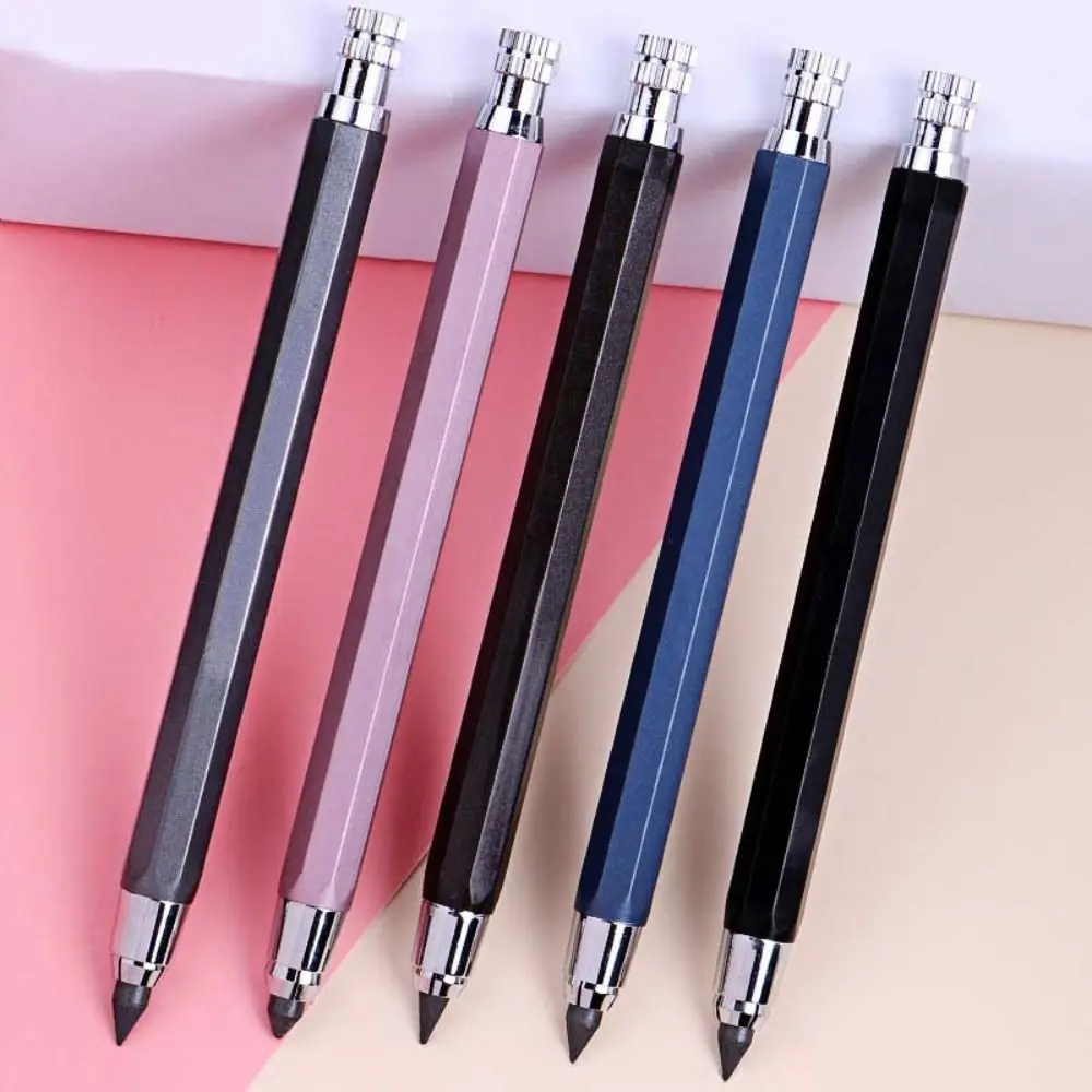 Penna Meccanica In Metallo Da 5.6Mm 2/4/6/8B Ricarica A Matita Art Paint Drawing Writ Tool Sketch Comics Design Cancelleria Automatica A Matita