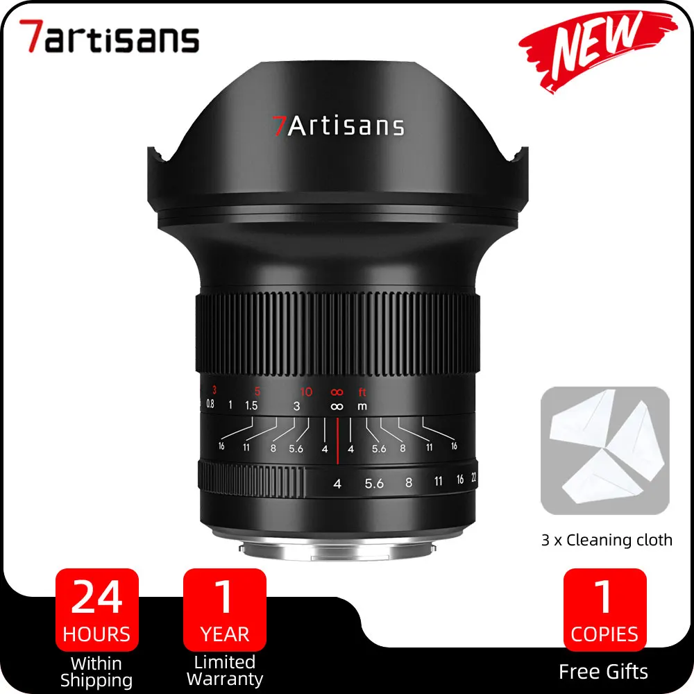 7 Artigiani 15Mm F4 Obiettivo Full Frame Ultra Grandangolare Per Sony E Canon R Nikon Z Leica Sigma Panasonic L Mount Camera Lente