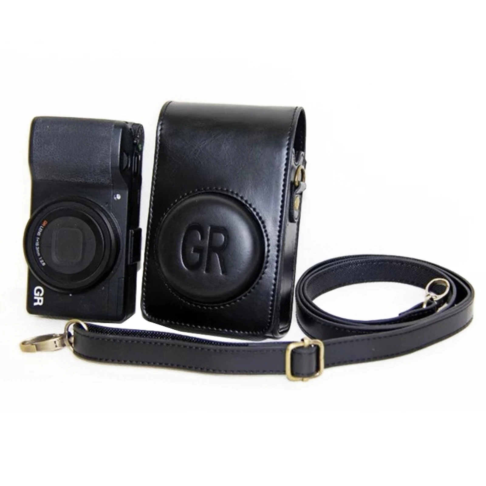 Custodia In Pelle Pu Per Fotocamera Full Body Con Cinturino Per Ricoh Gr Grii Griii Per Casio Zr1200 Zr1500 Zr2000 Zr3500/ 3600/ 3700 Zr5500