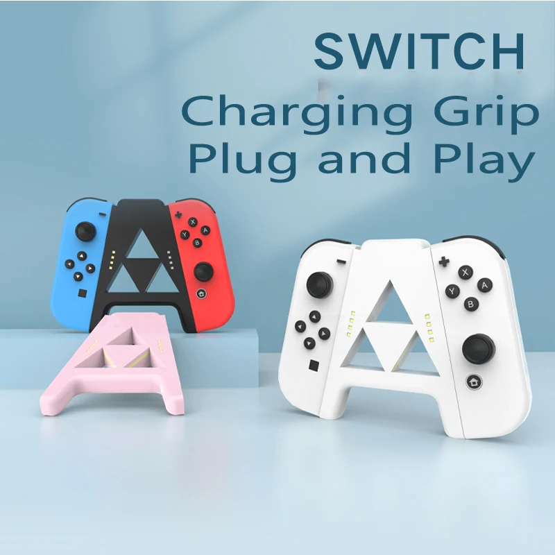 Caricabatterie Per Stazione Di Ricarica Per Nintendo Switch Joycon Staffa Controller Per Impugnatura Da Gioco Ns Switch Oled Joycon Stand Holder