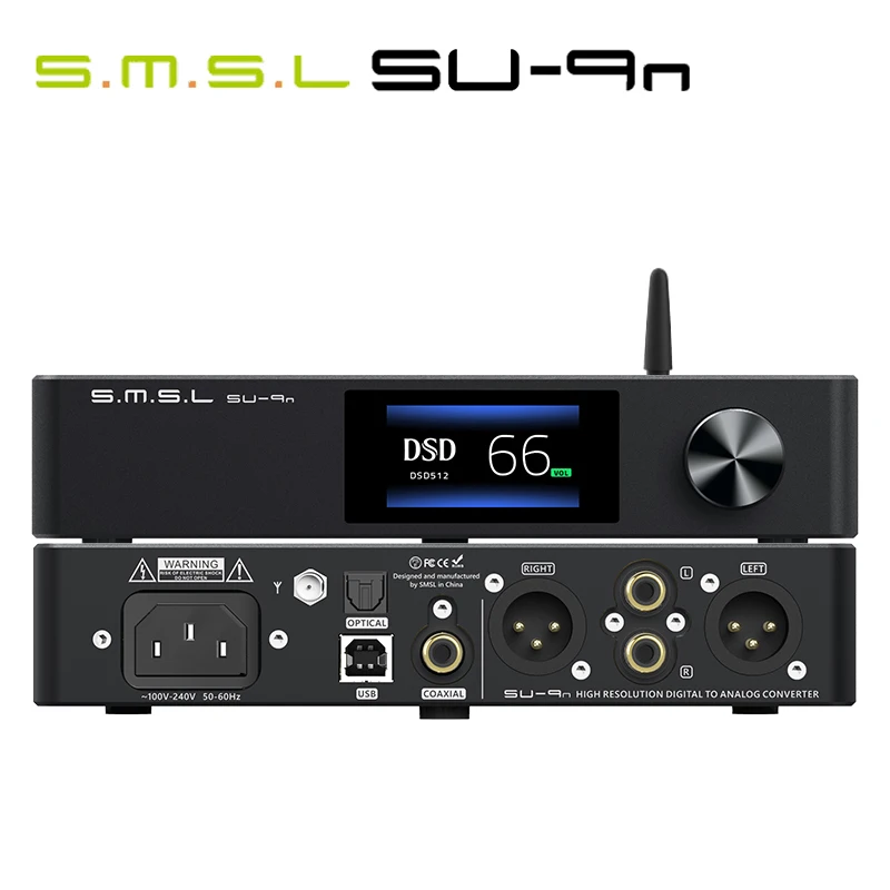 Decodificatore Smsl Su-9N Bluetooth 5.0 Es9038Pro Dac Dsd512 Pcm768Khz/32Bit Decodificatore Bilanciato Usb Smsl Su-9 Su9N