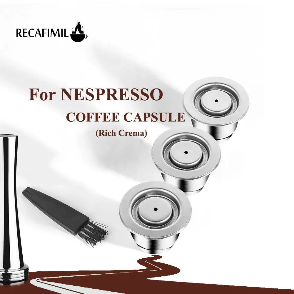 Recafimil Capsula Riutilizzabile Per Macchine Epresso Ricaricabili Nespress Essenza Mini Pixie Inunk Filtri Caffè Gocciolatori