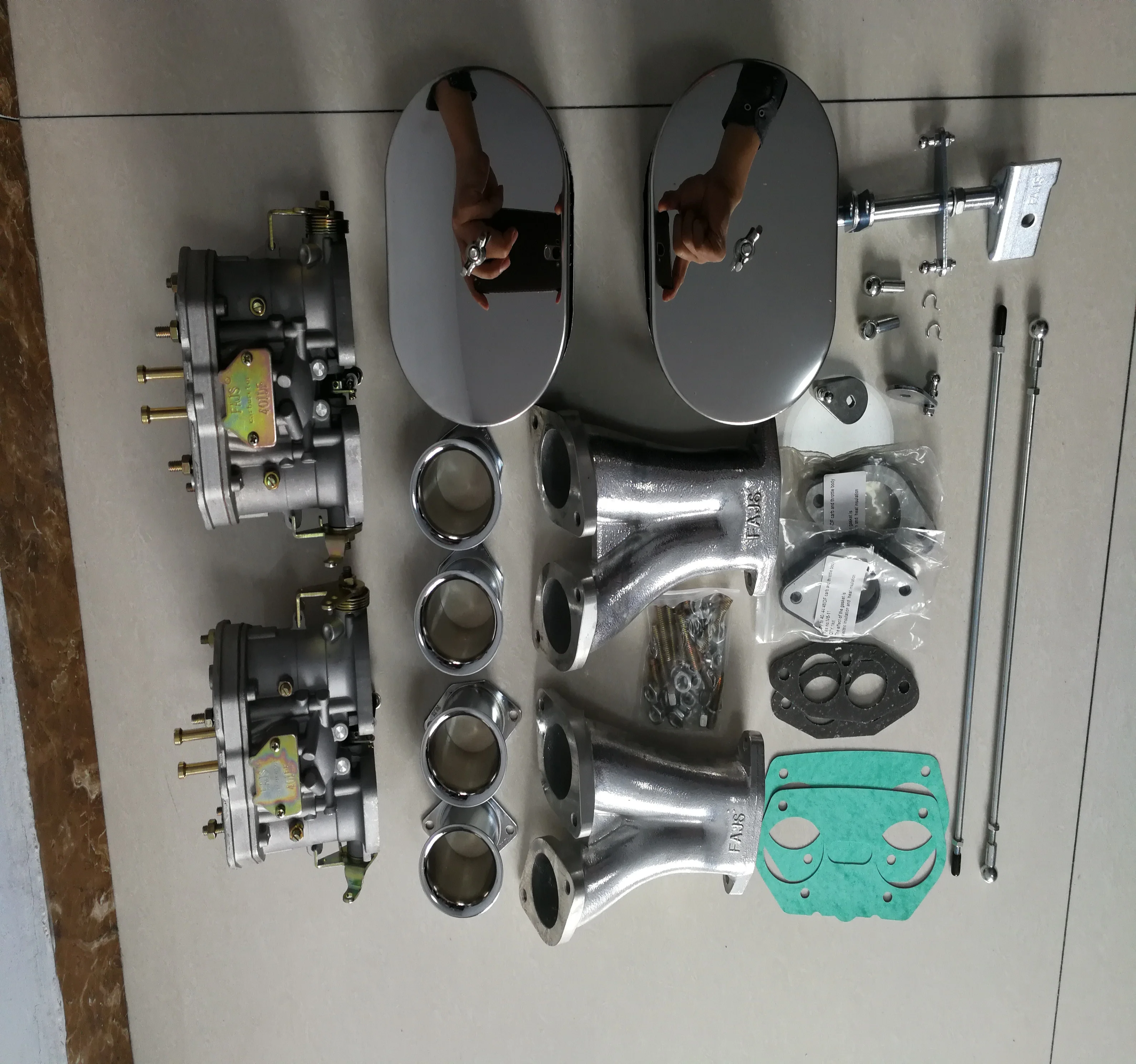 Sherryberg Dual Carb Tunded Type1 Doppelvergaseranlage 44 Idf Fajs Vergaser Per Vw Käfer Bus Per Porsche Tuning Typ1 T1 Weber