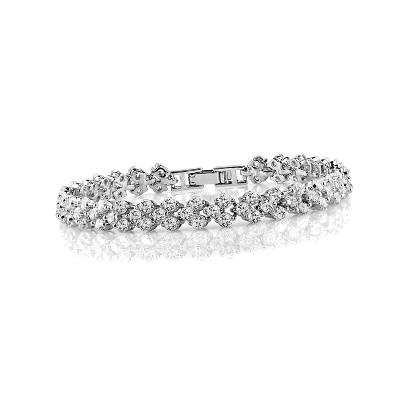 Sugo 2022 Summer Trend Classic White Small Round Zirconia Bracciali Per Noble Ladies Private Party Accessori Per Gioielli Abbaglianti