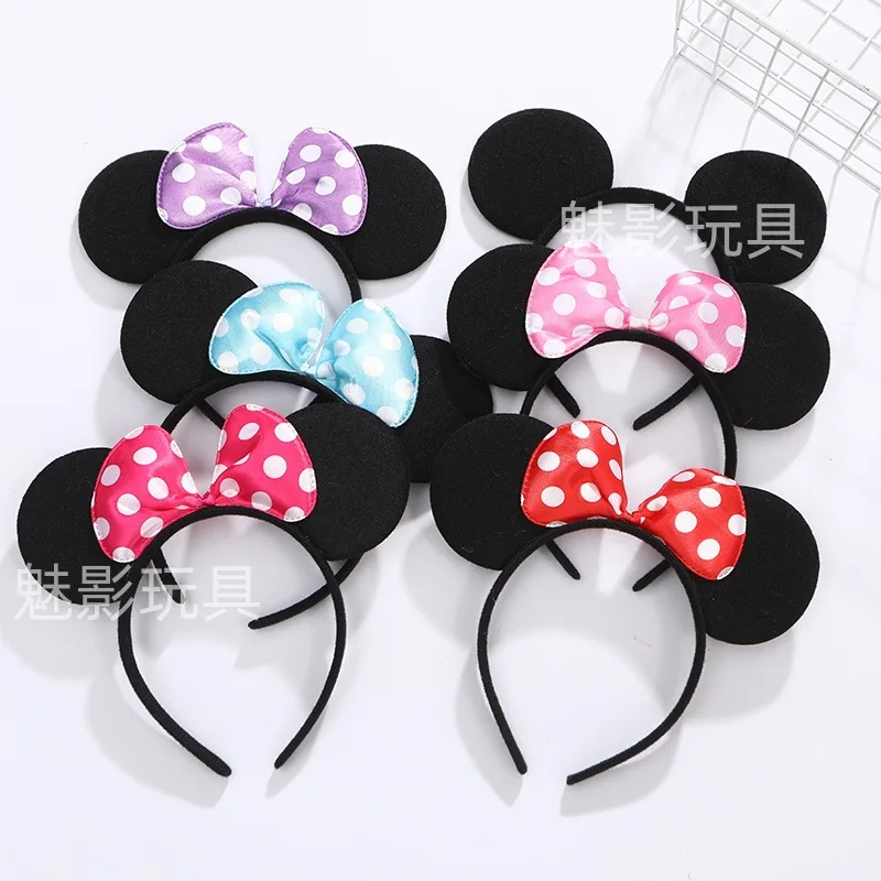 Disney Mickey Mouse Ear Headhand Accessori Per Capelli Natalizi Cartoon Magic Hat Minnie Mouse Ears Headwear Starmoon For Kids Party