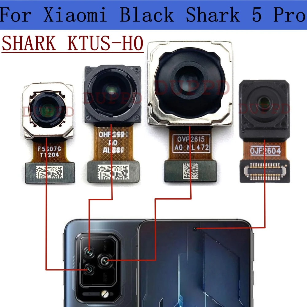 Fotocamera Principale Posteriore Posteriore Originale Per Xiaomi Black Shark 5 Pro Shark Ktus-H0 Modulo Fotocamera Anteriore Largo Flex Parts