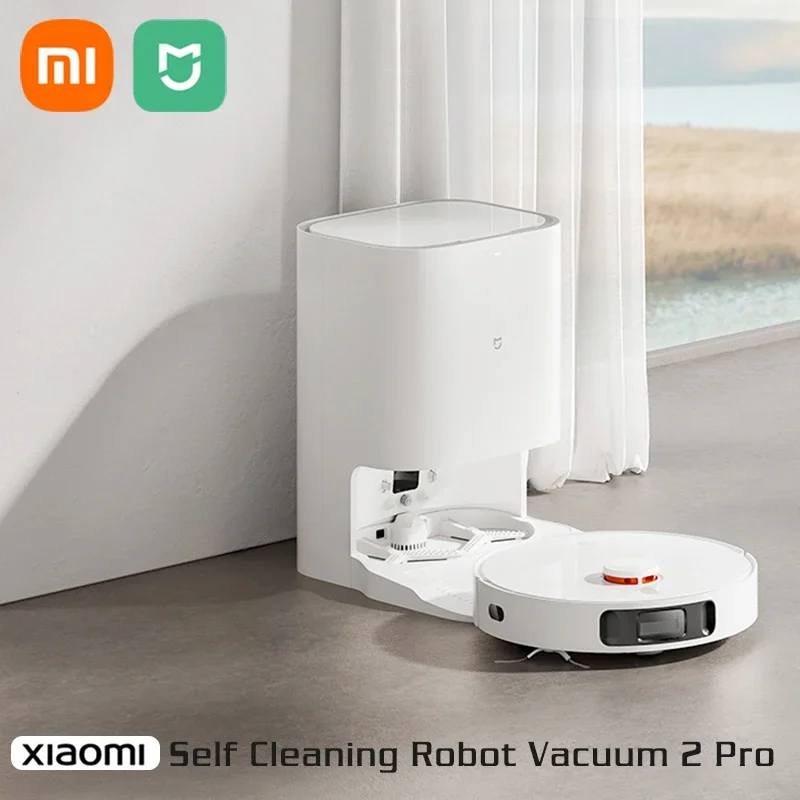 Xiaomi Mijia Robot Autopulente Aspirapolvere 2 Pro Robot Per La Pulizia Della Casa Intelligente 4000Pa Strumenti Per La Pulizia Smaltimento Sporco Nav