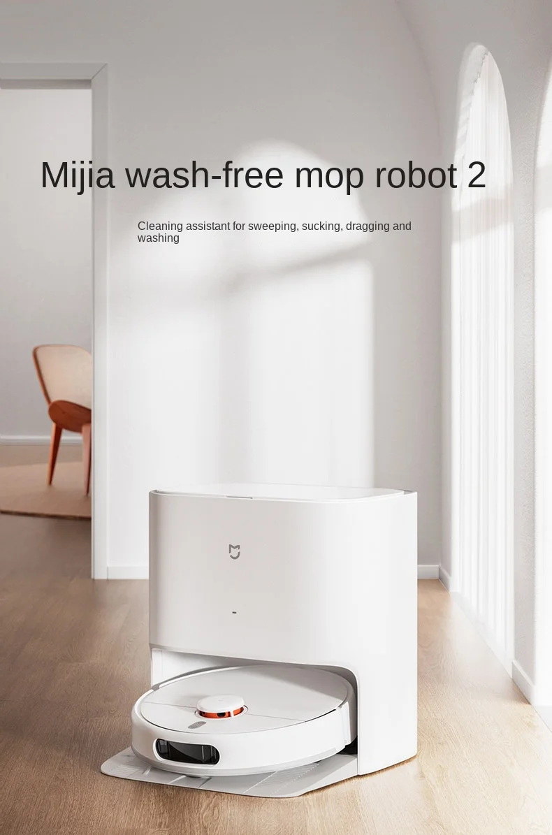 Xiaomi Mijia Robot Spazzante Senza Pulizia 2 Spazzatrice E Lavapavimenti Macchina All-In-One Aspirapolvere E Spazzatrice Lavapavimenti Pulisce Automat