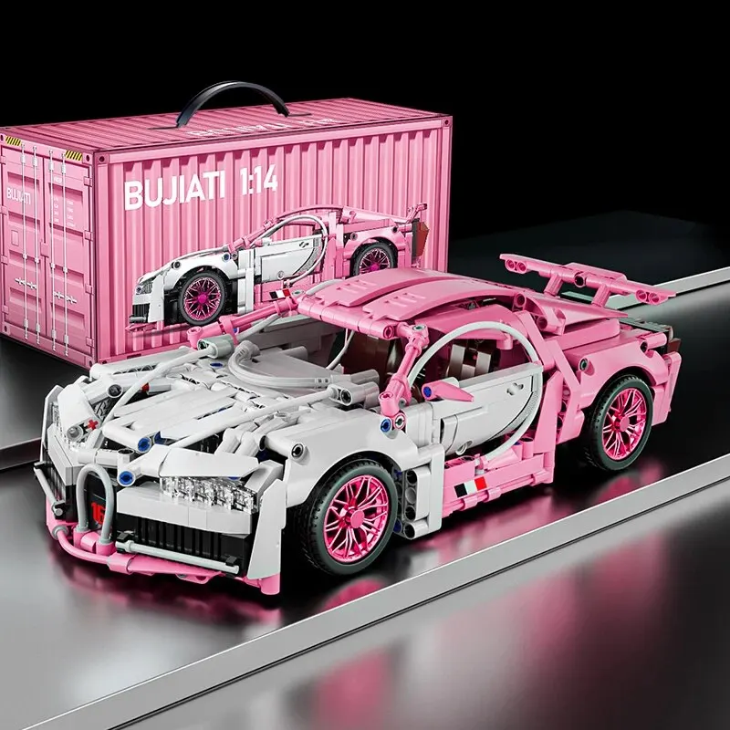 89114 Super Car 900Pcs Building Blocks And Construction Toy Construction Christmas Xmas Toy 1:14 Building Set Per Bambini Adulti