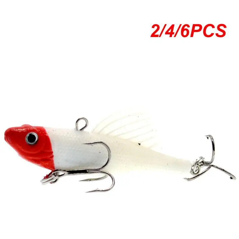 2/4/6Pcs Blue Bait High Simulation Degree Fishing Supplies Lure Orange Fishing Gear Products Forte Potere Penetrante