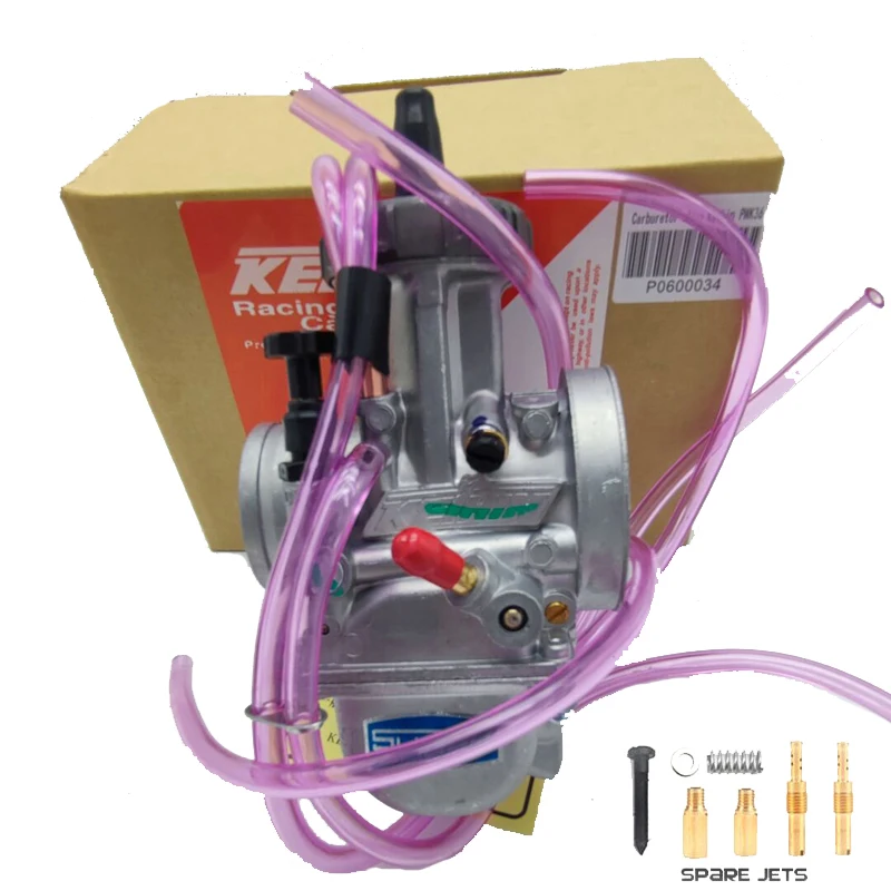 Moto Carburatore Universale Pwk 33 34 35 36 38 40 42Mm Per 2T 4T Keihin Mikuni Carburador Con Power Jet 200-450Cc Dirt Pit
