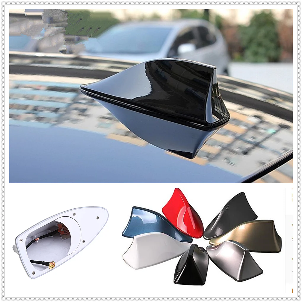 Car Styling Shark Fin Antenna Auto Radio Segnale Tetto Aereo Per Volkswagen Vw Touran 1.4 Fox 1.2 Touareg2 Golfa5 Gt