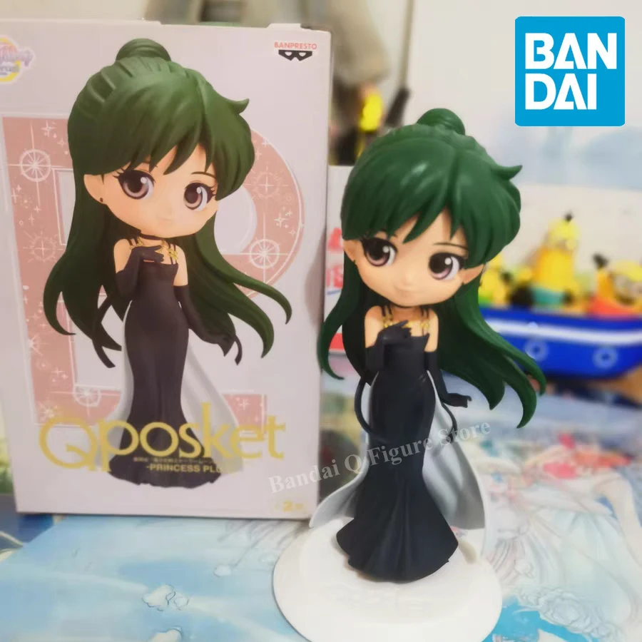 Originale Bandai Qposket Sailor Moon Action Figure Eternal The Movie Princess Neptune Uranus Figurine Anime Model Statue Toys