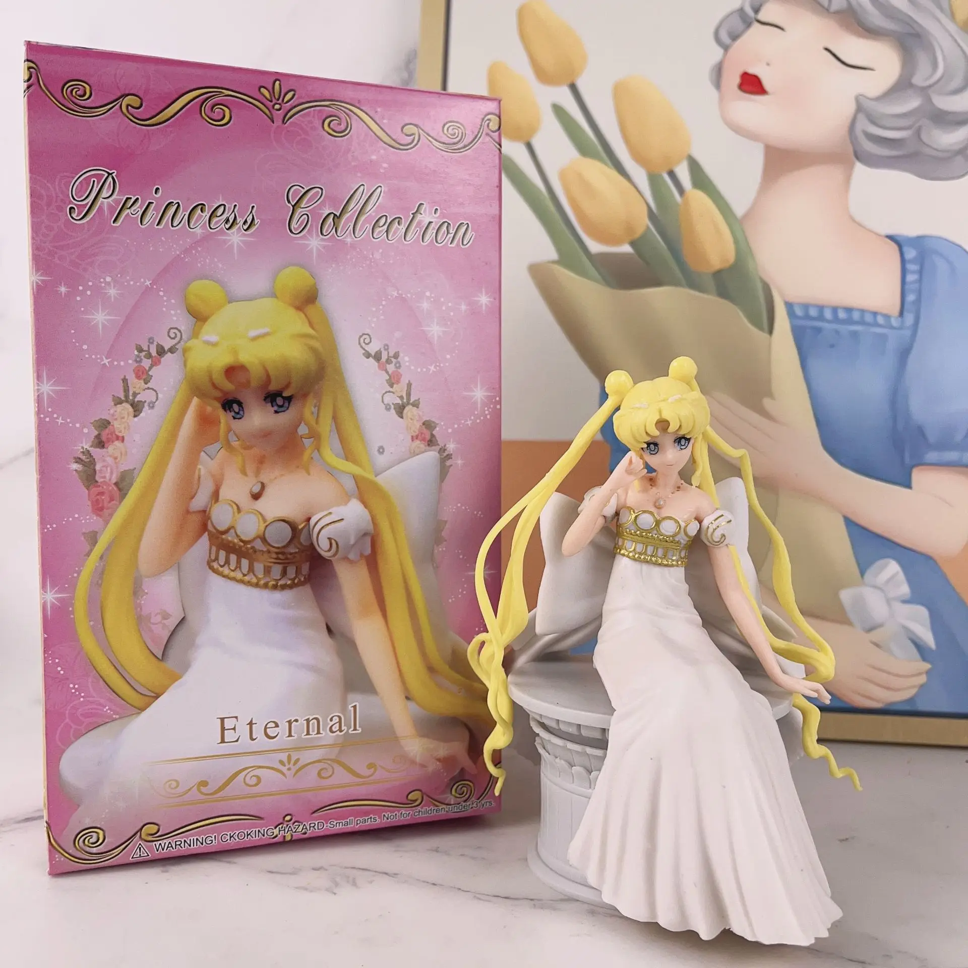 Anime Kawaii Figura Ichibankuji Sailor Moon Eternal The Movie Princess Serenity Prize A Pvc Collection Model Toy Gift