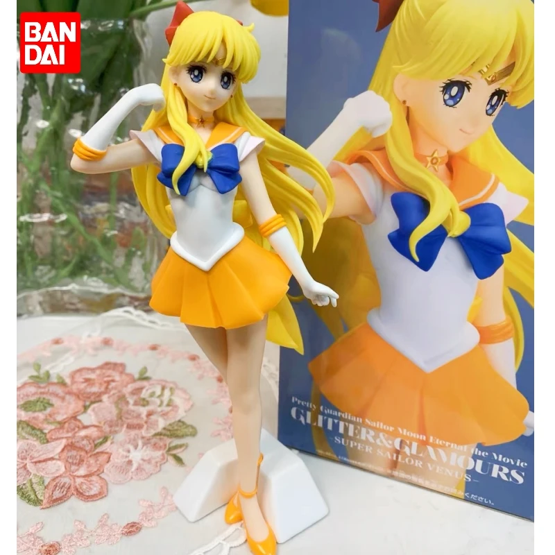 Anime Sailor Moon Figura Eterna Glitter & Glamours Super Sailor Venus Pvc Action Figure Toys Collection Decorazione Regalo Festival