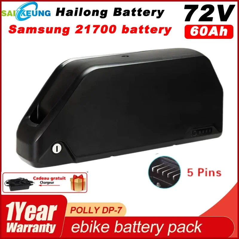 Celle Originali 72V 20 30 40 50Ah 60Ah Batteria Batteria 52 V48V 50Ah 3000W Kit Di Conversione Ebike Batteria Polly Dp-7 21700 Batteria