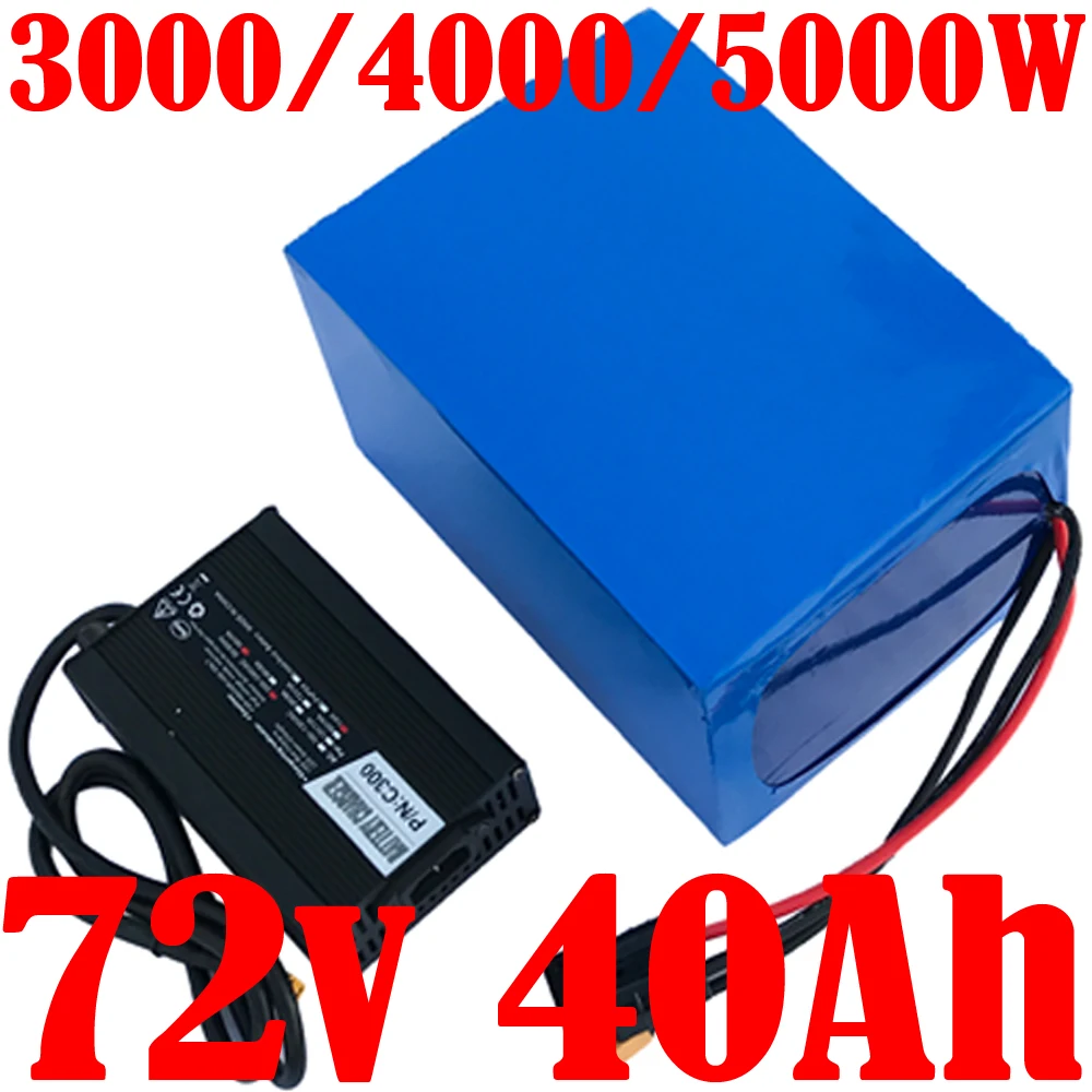 Batteria Ebike A 21700 Celle 72V 40Ah Batteria Agli Ioni Di Litio 72V 2000W 3000W 4000W Bici Elettrica Bicicletta Scooter Moto