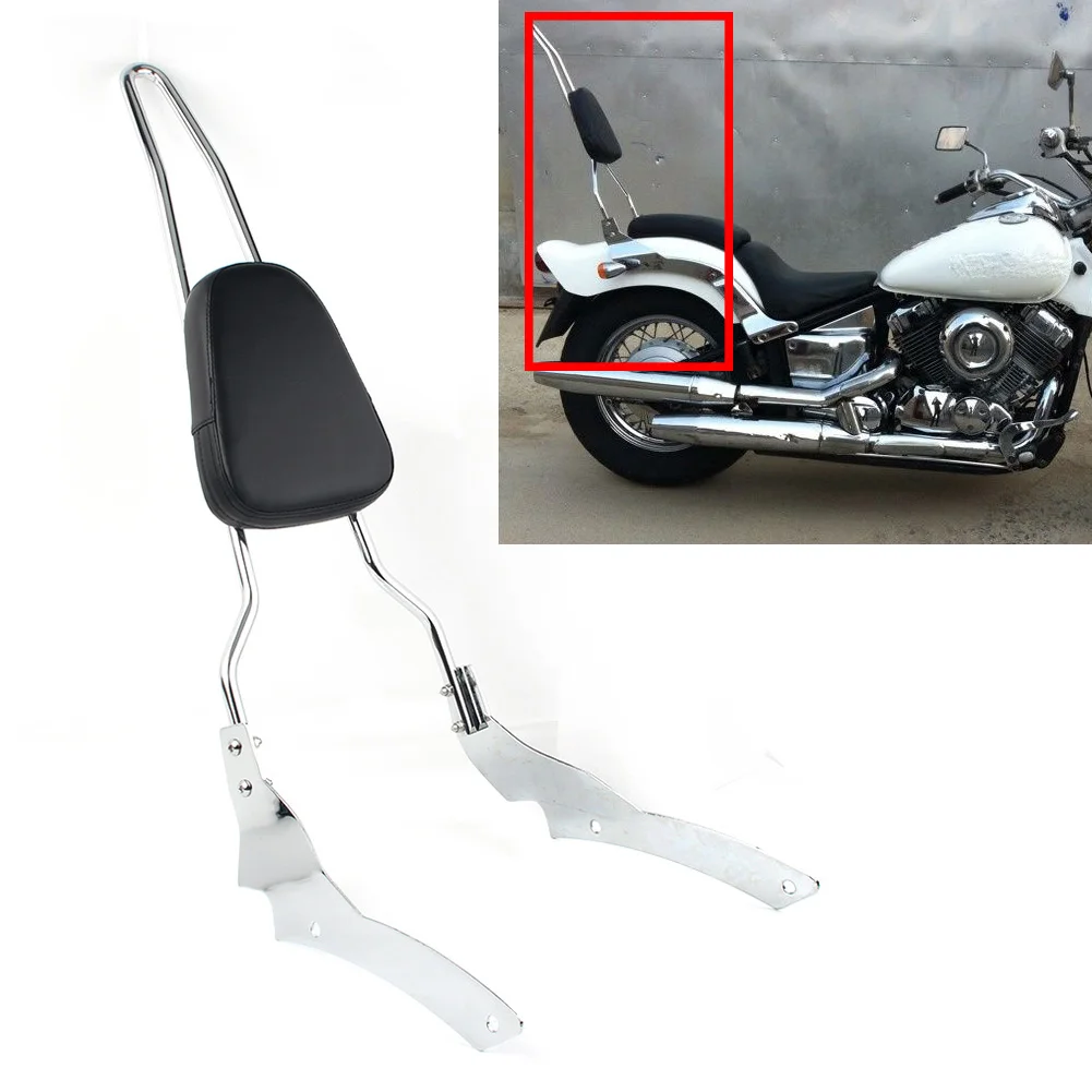 Cnc Moto Passerella Schienale Sissy Bar Pad Per Yamaha V-Star 650/400 Custom 1996-2011 & Dragstar 400/650 Custom 1997-2011