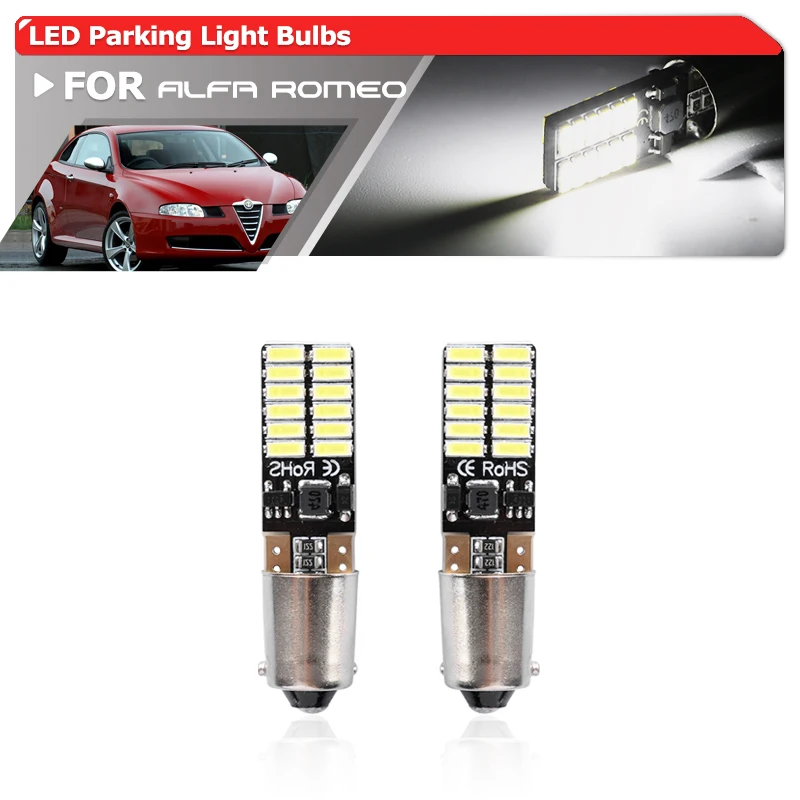 H6W Led Bulb Sidelights Per Alfa Romeo Gt 156 166 147 Pre-Facelift Canbus Bax9S 64132 Posizione Di Parcheggio Per Auto Luce Della Città
