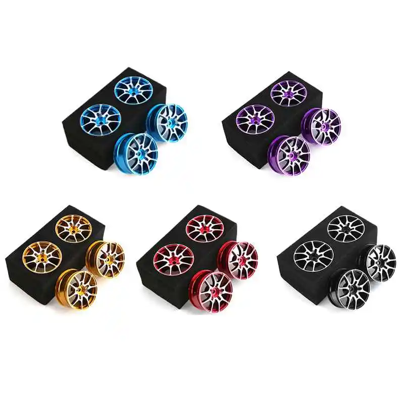 4 Pcs Rc Drift Wheels 1/10 Rc On-Road Drift Racing Car Per Tamiya Kyosho Hsp Hpi Sakura Traxxas Blue