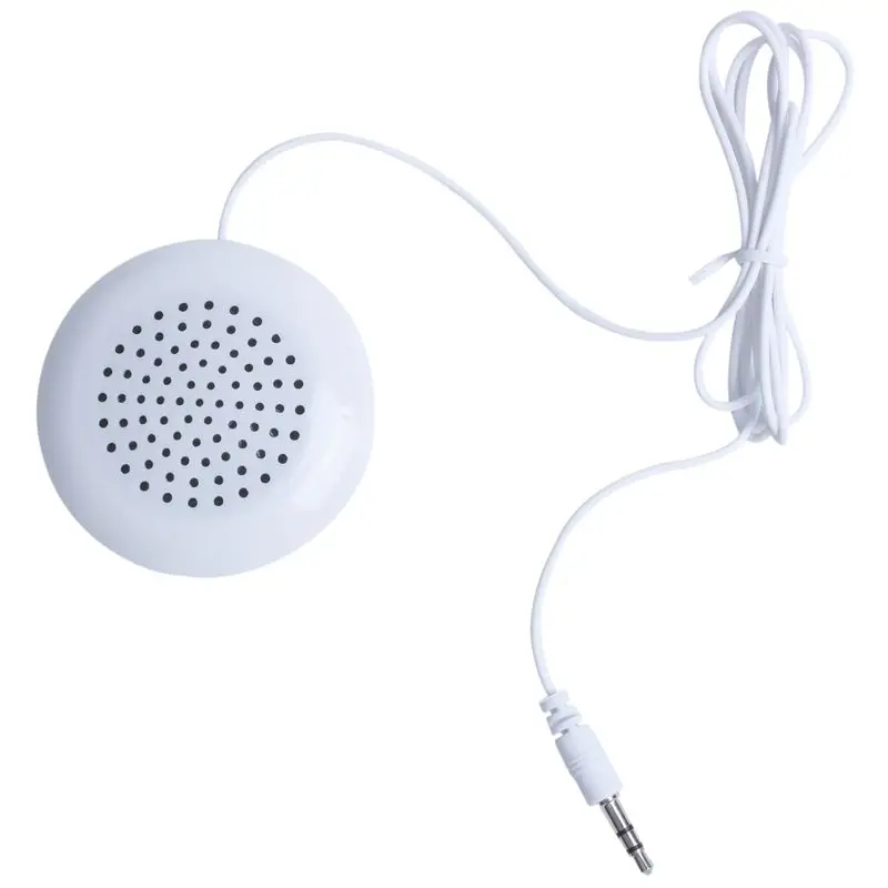Nuovo Mini Altoparlante Portatile Da 3.5Mm Per Telefono Mp3 Mp4 Cd Ipod Bianco