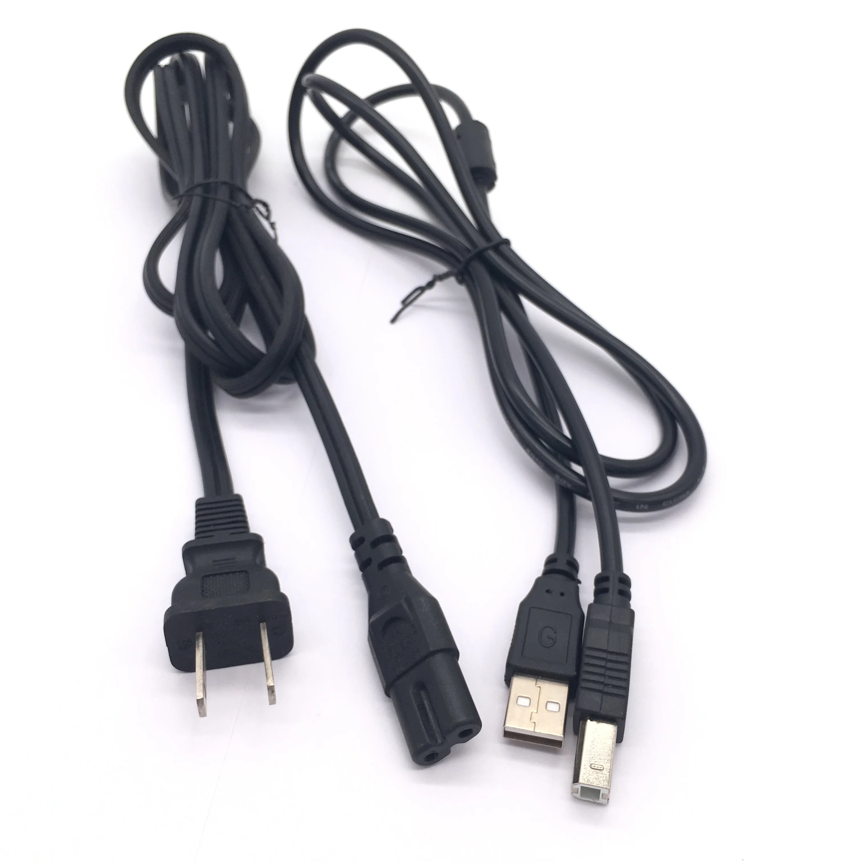 Cavo Usb + Cavo Di Alimentazione Stampante Per Canon Pixma Mx340 Mx410 Mx360 Mx456 Mx350 Mx495