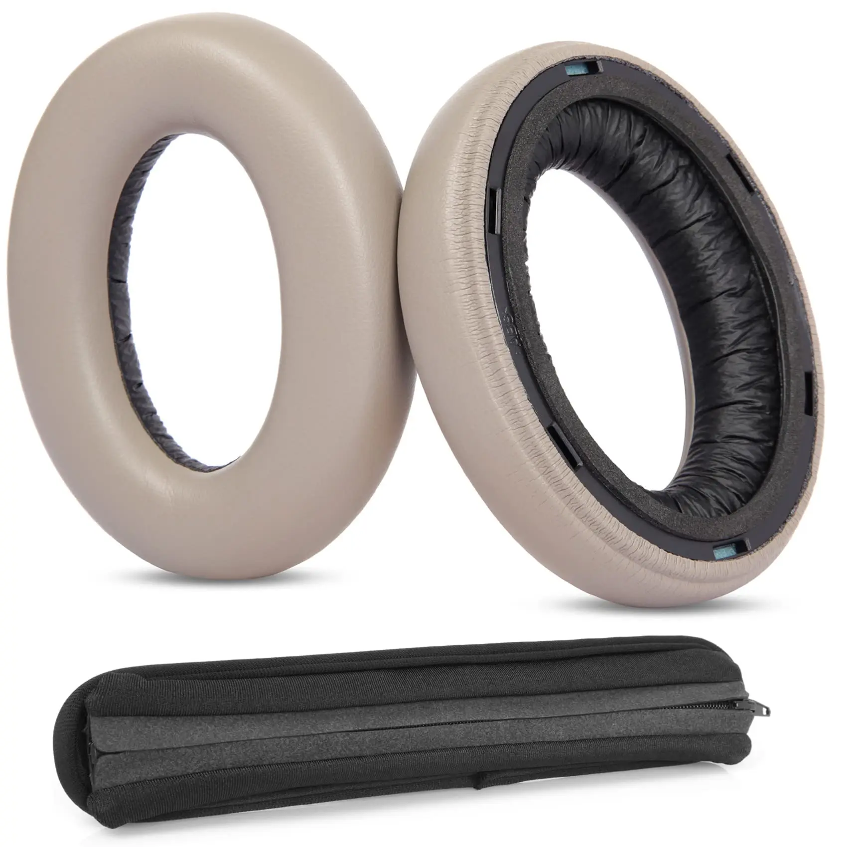 Momentum 4 Cuscinetti Per Le Orecchie Cuscini + Protezione Per La Copertura Della Fascia, Compatibile Con Le Cuffie Wireless Sennheiser Momentum 4.