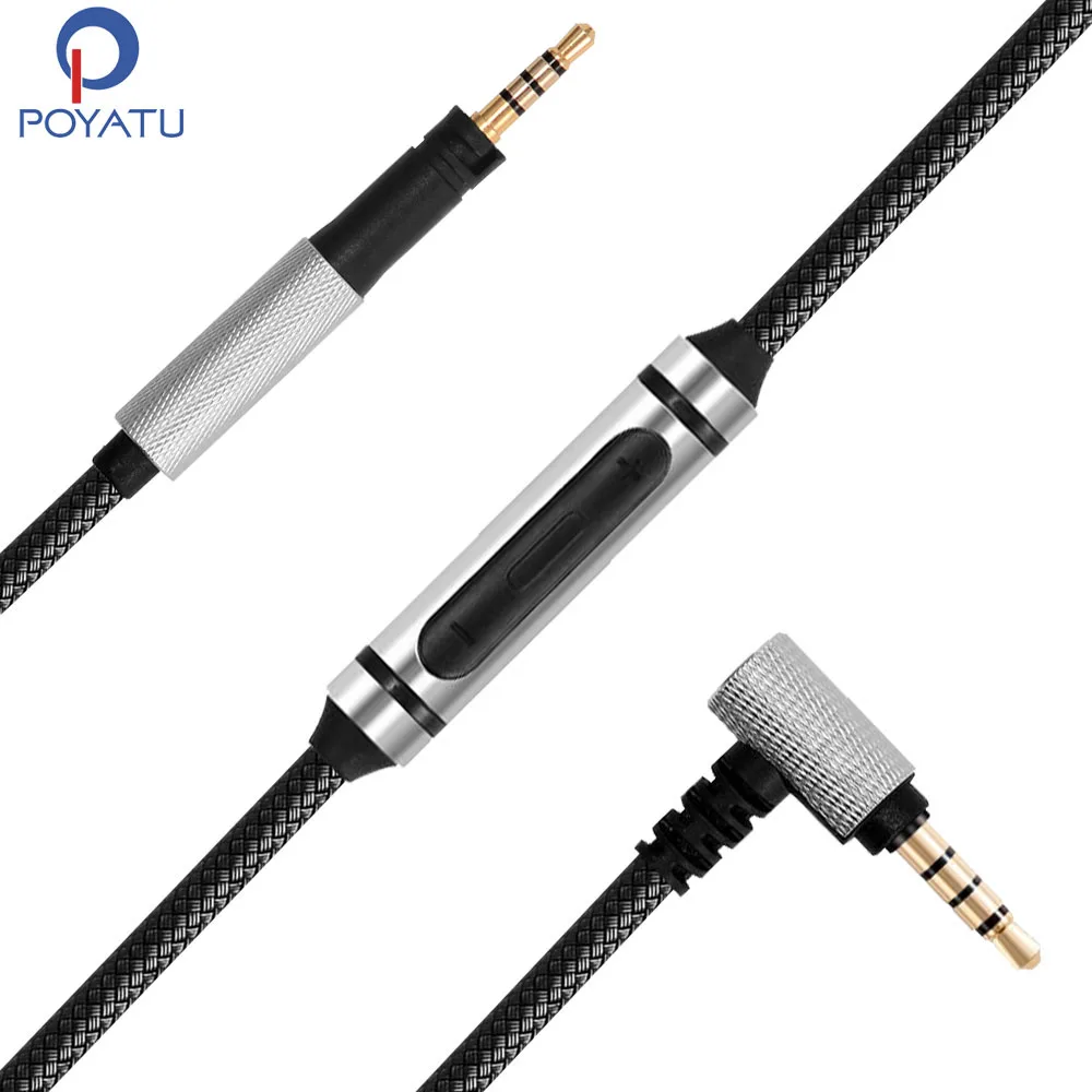 Cavo Per Cuffie Poyatu Sostituire Per Sennheiser Momentum 3 , Momentum 2.0, Hd1 Cavo Per Cuffie On-Ear Over-Ear Con Telecomando Per Microfono
