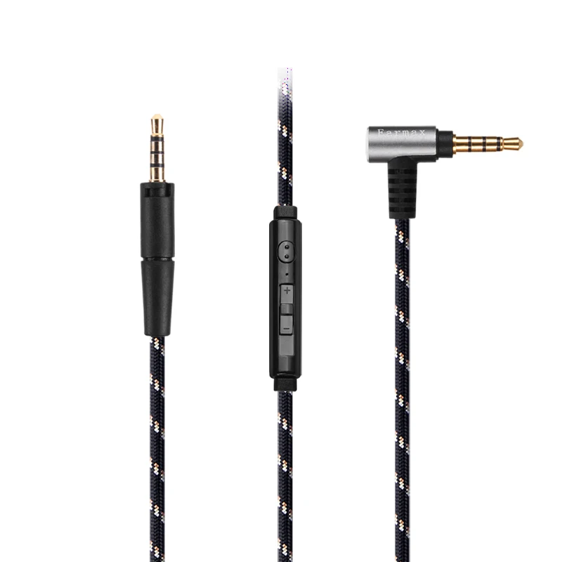 Cavo Audio In Nylon Occ Con Microfono Per Cuffie Sennheiser Momentum Hd1 M2 Oei Aei