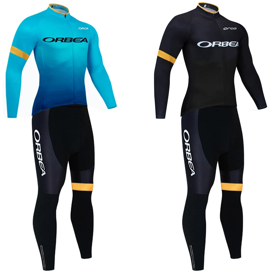 Nero Orbea Orca Giacca Da Ciclismo Invernale In Pile Termico Pantaloni Da Bici In Jersey Set Uomo Donna Ropa Ciclismo Team Por Abbigliamento Da Bicicl