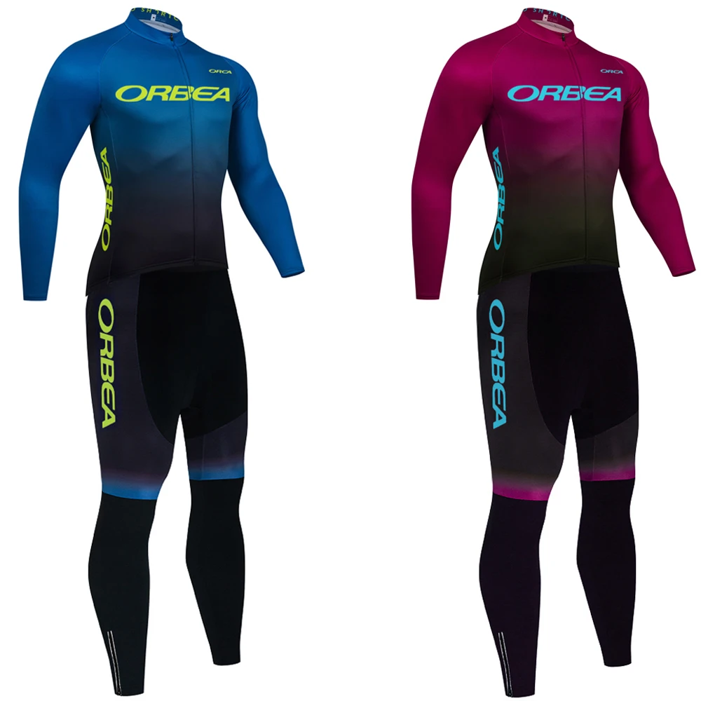 Inverno 2024 Orbea Orca Bike Jacket Ciclismo Team Jersey Pants Set Uomo Donna Ropa Ciclismo Thermal Fleece Por Abbigliamento Da Bicicletta