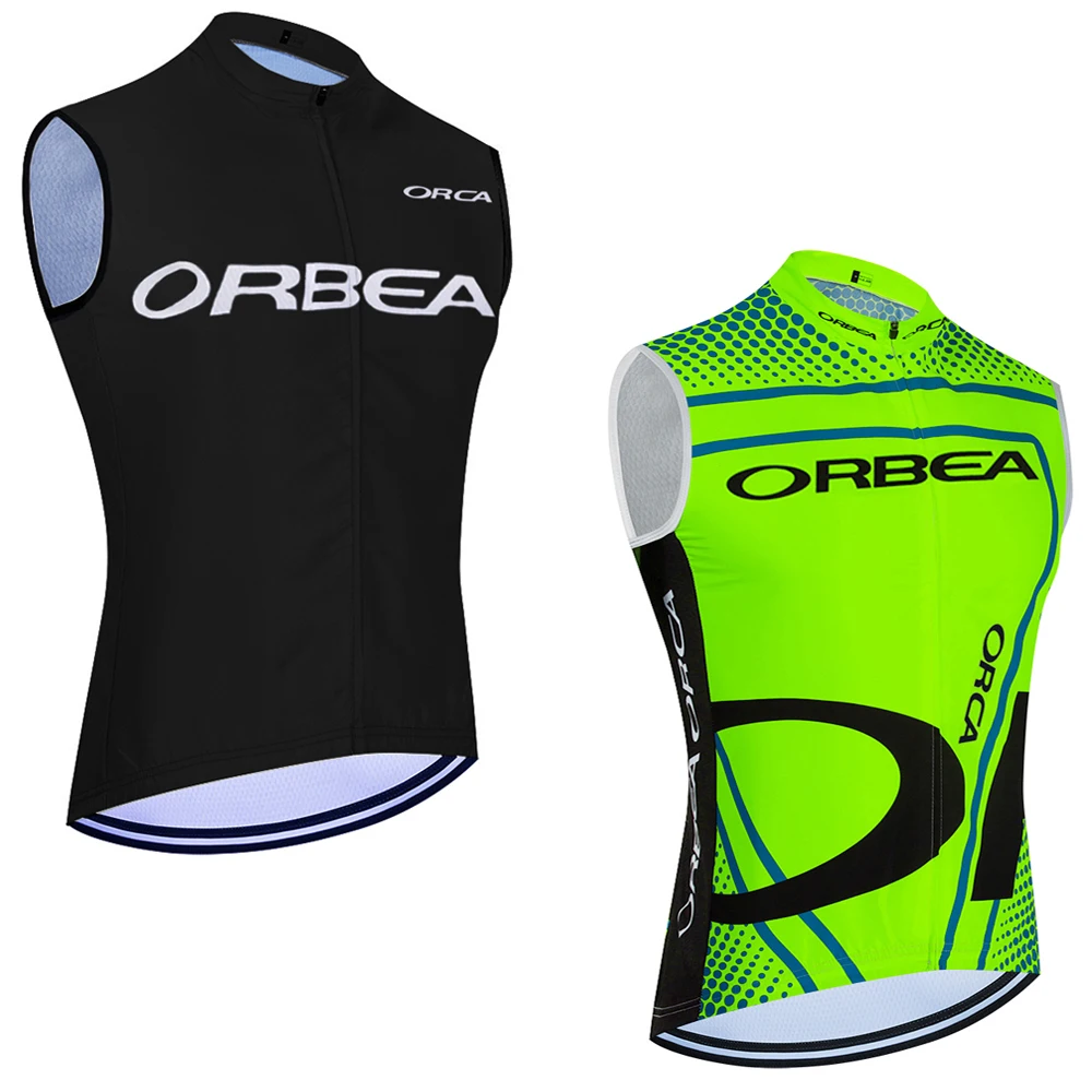New Orbea Orca Cycling Jersey Summer Men Road Bike Vest Ropa Ciclismo Team Pro Riding T-Shirt Maillot Per Bicicletta Senza Maniche