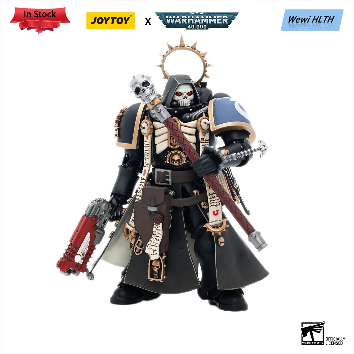 Joytoy Warhammer 40K 1/18 Action Figures Ultramarines Primaris Chaplain Brother Varus Anime Modello Militare Spedizione Gratuita