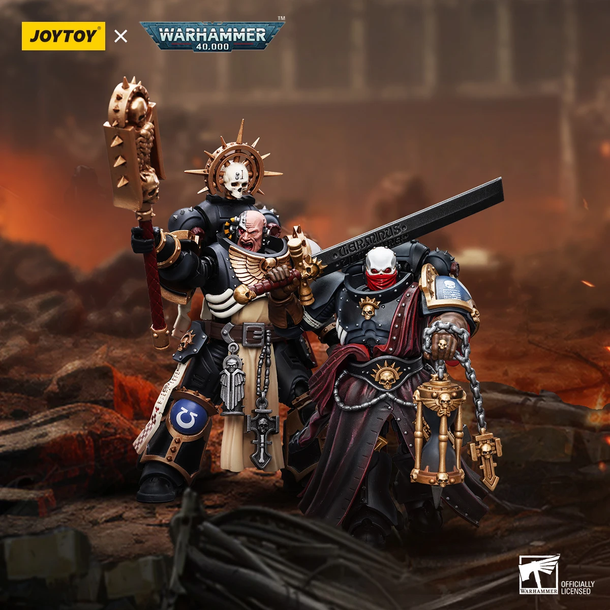 Joytoy Warhammer 40K 1/18 Action Figures Anime 12.4Cm Ultramarines Jucar Chaplain(Indomitus) Collezione Model Toys
