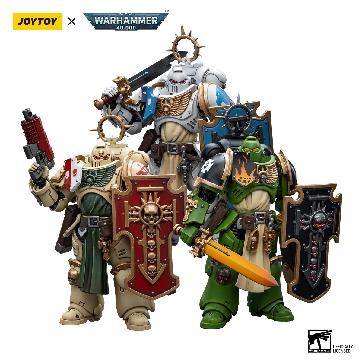 Joytoy Warhammer 40K 1/18 Action Figures Anime 12.1Cm Dark Angels Bladeguard Veterano Salamandra Bladeguard Modello Veterano Giocattoli