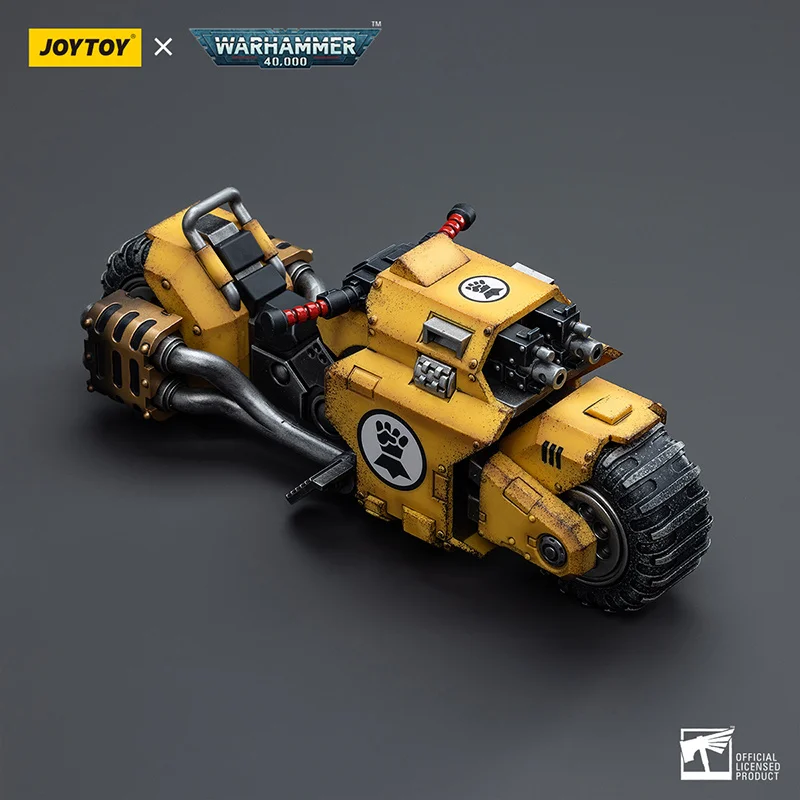 Joytoy Dark Source Warhammer 40K Imperial Fist Predator Combat Motorcycle 1:18 Mobile Vehicle Model Play