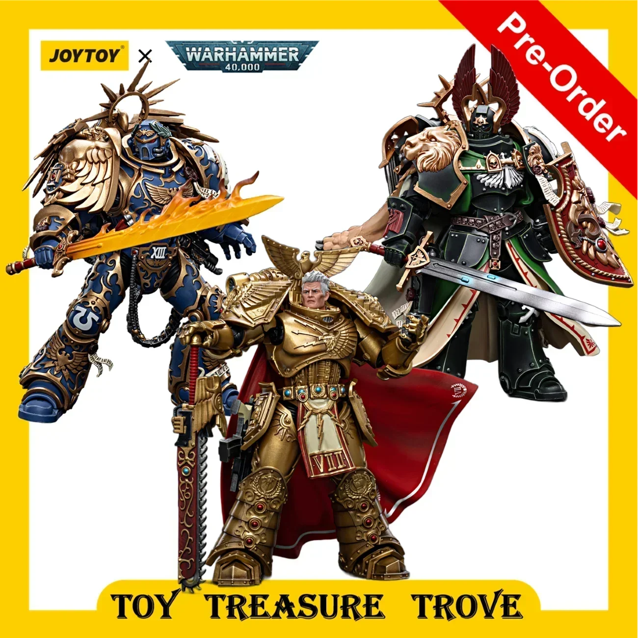 [Pre-Ordine] Joytoy Warhammer 40K 1/18 Action Figures Imperial Pugno Primarch Rogal Dorn Roboute Guilliman Anime Modello Militare